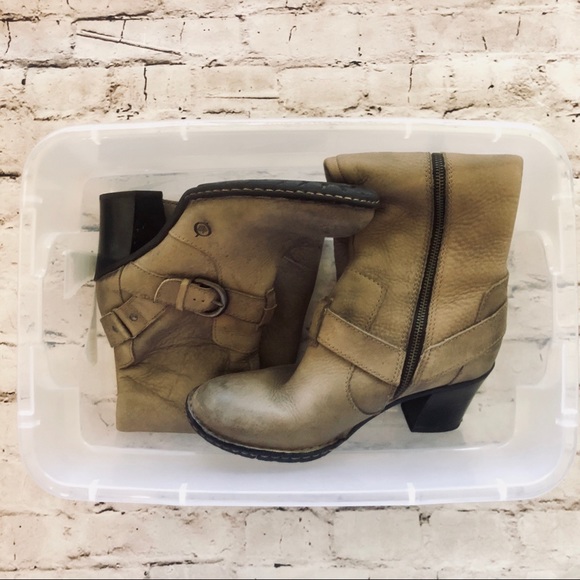 🚫🆂🅾🅻🅳🚫Born Leather Sz8.5 Calf-High Zippered - Picture 8 of 8